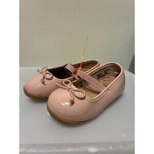 NWT Wonder Nation Toddler Girl's Pink Bow Ballet Flat Shoes Size 5